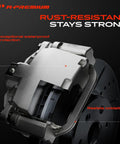 Heavy Duty Front Right Passenger Disc Brake Caliper With Mounting Bracket Fits Nissan Maxima Sentra 2009 To 2023 close-up view showing rust-resistant design.