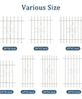Various sizes of decorative window security bars, including Heavy Duty Window Bars With Spear Point Design 24 By 36 Inches.