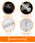 One Milliliter Syringes With 31G 5/16 Inch Needle 30 Pack Individually Wrapped For Lab Use No Fuss Easy One Handed Operation And Airtight Plunger With Clear Measurement Scale Disposable Medical Supplies, clear scale and surgical steel needle close-up