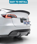 Tesla Model 3 And Model Y Rear License Plate Holder Bracket Frame With Screws Caps And Backseat Air Vent Cover Replacement Kit 109684400B Direct Fit Easy Install Now on Tesla rear bumper.