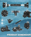 Pro Grade Tune Up Kit For Polaris Quattro P40 P4000 Pool Cleaner Replacement Parts Kit With Drive Shaft Gearbox dimensions