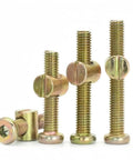 Bed Frame Bolts And Nuts Kit For Wood Furniture, 10 Piece M6 X 45mm Barrel Bolts, Screws And Nuts Set