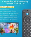 Voice Remote Replacement For Fire Stick And Fire TV Smart TVs 4K Max 4K And Cube Generations with streaming compatibility list
