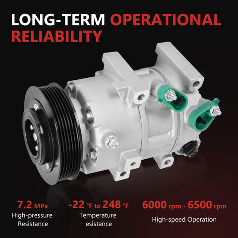Fresh Heavy Duty Air Conditioning Compressor With Clutch Quick Bolt Swap For Hyundai Sonata And Kia Optima 2012 To 2018 view with specifications.