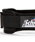 Premium Adjustable Velcro Weightlifting Belt Built Tough For Heavy Deadlifts And Squats Delivers Solid Lumbar Support For Serious Gym Grinders Crushing Their Daily Grind X Large Black close-up view of buckle and strap.