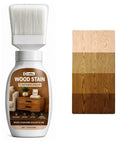 Real Talk Teak Wood Stain And Sealer In One With Built In Brush For Outdoor Deck And Fence Panels Deep Down Protection Blocks Scratches And Bad Weather Gives You That Snazzy New Look Every Single Day The Trusty 12 Oz Tin Sweeps Away Any Yard Mess Fast with wooden color samples