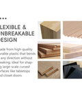 Flexible and unbreakable design of 39 Inch Flexible Router Template For Woodworking No Stress Curve Milling Guide.