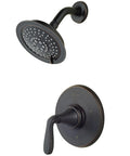LG89-7MGY 1-Handle Shower Trim Kit In Tuscan Bronze With 5 Spray Modes All Metal Build Slick SecurePfit Handle ADA Certified WaterSense