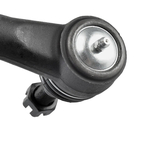 Close-up of tie rod end from Beefed-Up Front 6-Pc Tie Rods Kit With 2 Inner, 2 Outer Tie Rod Ends And 2 Rack And Pinion Boots for 2011-2020 models