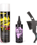 Drivetrain Cleaning And Lubrication Essentials Kit With Bicycle Degreaser And Lubricant Brush Tool For Mountain And Road Bikes