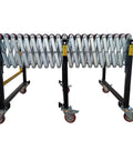 Unpowered Portable Flexible Conveyor With Height Adjustable 29.5 to 45.3 Inches And Expandable Length From 47.2 to 118 Inches Roller Table