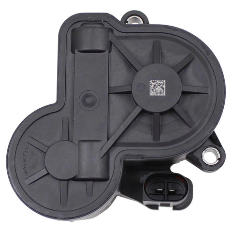 Rear Passenger Side Electronic Parking Brake Actuator For Honda Civic 2017 2018 2019 2020 2021 viewed from above, plastic casing, detailed design.