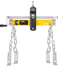 Front view of Engine Hoist Shop Crane Engine Leveler 1500 Lbs Steel With Ball Bearing And Adjustable Handle For Easy Lifting