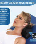 Neck Saver Stretcher Pillow For Pain Relief, Cervical Traction Device For Neck Spine Alignment, Neck And Shoulder Relaxer, Orthotic Cervical Pillow For Home Therapy And Posture Support, 3 height layers