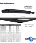 Rear Wiper Arm Blade Set For Mercedes Benz GLE Class And ML SUVs Easy Install 12 Inch Replacement Wiper Arm And Blade Assembly