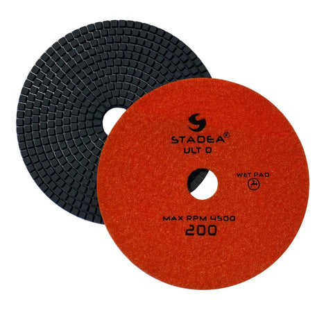 Pro Grade 7 Inch Diamond Polishing Pad Set For Marble Concrete Terrazzo And Granite Floors Wet Or Dry Polishing Grit 200 pad