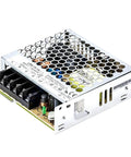 Heavy Duty Ultra Slim Ac Dc Switching Power Supply 75W 15V 5A Enclosed Model with mesh casing for industrial automation.
