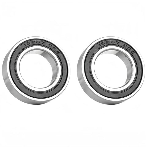 4 Pack Deep Groove Ball Bearings 15x26x7mm For Bicycle Front And Rear Hubs XCR Wheel Bearings Sealed Metal Shielded Bearings For Smooth Ride And Long Life, close-up view