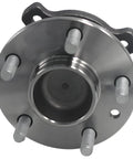 Front view of Rear Wheel Bearing And Hub Assembly Replacement For Ford Escape 2013 Through 2019 C Max 2013 Through 2018 And Lincoln MKC 2015 Through 2019 With ABS Five Lug Wheel Hub Drop In Replacement
