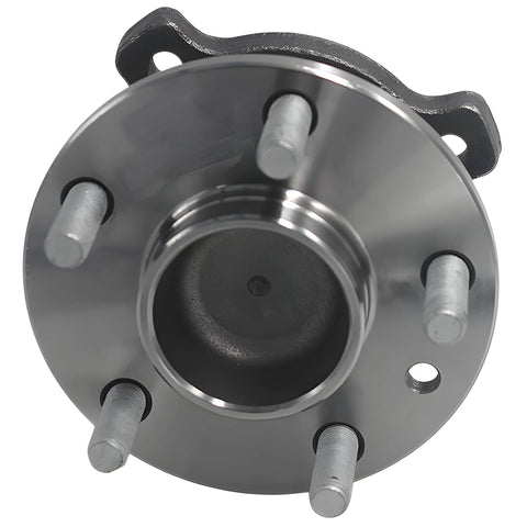 Front view of Rear Wheel Bearing And Hub Assembly Replacement For Ford Escape 2013 Through 2019 C Max 2013 Through 2018 And Lincoln MKC 2015 Through 2019 With ABS Five Lug Wheel Hub Drop In Replacement