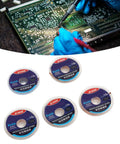 Pro Grade Desoldering Wick Copper Solder Removal Tool 5 Pack shown with PCB repair and electronics maintenance use