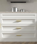 White kitchen cabinets with Gold Finish Adjustable Drawer Pulls 10 Pack For Kitchen Cabinets With Unlimited Hole Spacing From 1 To 4 Inches