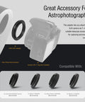 Rock Solid All Metal M48 To M42 Telescope Adapter 0.75 Pitch Aluminum Anodized Converts M48 Female To M42 Male Thread