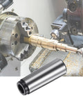 MT3 To MT2 Morse Taper Adapter Reducing Drill Sleeve for Lathe and Milling Machines, shown with lathe setup