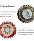 Inner core of Recoil Starter Pull Start Replacement For GX340 GX390 GX610 GX620 Engines With Metal Pawl, with nylon material