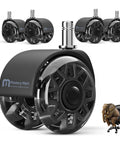 2.5 Inch Heavy Duty Office Chair Caster Wheels Set For Carpet And Hardwood Floors Universal 11x22mm Fits 99 Percent Of Chairs
