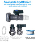 Rain Barrel Spigot Kit For Water Barrels PVC 3/4 Inch Spigot With Bulkhead Fitting Hose Adapter And Thread Seal Tape 2 Pack