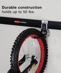 Vertical Bike Hook And Garage Organization System For A Clutter Free Space Holds Up To 50 Lbs Wall Mounted Heavy Duty Hanger With Rust Resistant Steel