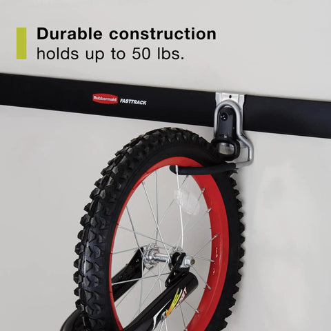 Vertical Bike Hook And Garage Organization System For A Clutter Free Space Holds Up To 50 Lbs Wall Mounted Heavy Duty Hanger With Rust Resistant Steel