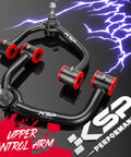 2-4 Inch Upper Control Arms For Ford F-150 2004-2020 Lift Kit Tubular Black Suspension Arms Replacement For Stock Factory 2nd Gen