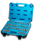 Master Torx Star Socket Set 60 Piece Drop Forged S2 Steel Bits With Chrome Vanadium Sockets in a blue case