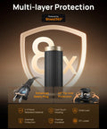 Space Heater With 1500W Power, Thermostat, 70 Degree Oscillation, Five Modes featured with multi-layer protection and ETL certification.