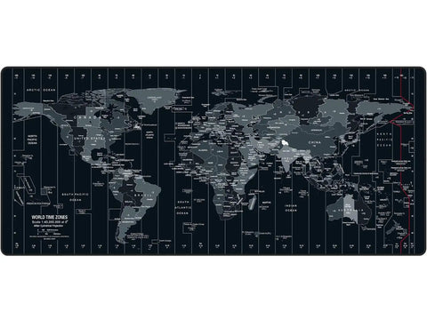 World Map XXL Mouse Pad 35.4 By 15.7 Inch With Non Slip Rubber Base And Stitched Edges Beast Desk Mat For Gaming And Office Keyboard And Mouse Pad Portable Desk Pad map view