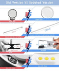 Comparison of old and updated LED Magnifying Lamp For Diamond Painting Tools With 4X And 6X Magnifier features