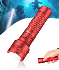 Orca7 Dive Light 3000 Lumens Ultra Focused 6 Degree Beam For Night Diving And Cave Exploration IP68 Waterproof To 150M