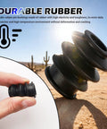 4PCS Rubber Brake Caliper Slide Pin Bushing Kit for Caliper Pins and Boots in desert setting showing durable rubber