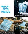 4x6 Inch Reclosable Anti Corrosion Vapor Inhibitor Bags Pack Of 25 Heavy Duty 4 Mil Waterproof Rustproof Storage For Metal Parts Electronics Machinery Automotive Components Jewelry holding bolts and nuts