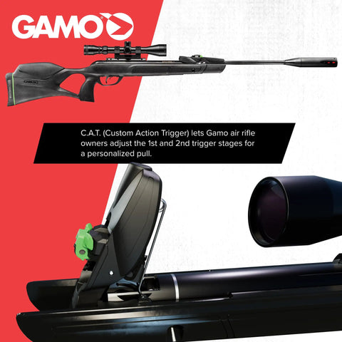 Swarm Magnum 10X GEN3i Inertia Fed Break Barrel.22 Caliber Pellet Rifle with scope and break barrel mechanisms.