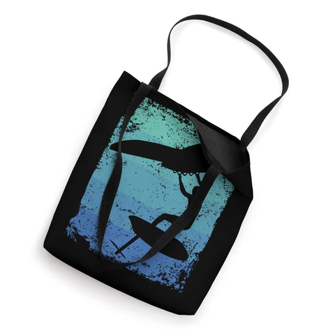 Dope Retro Wing Foil Wingsurfing Tote Bag For Men With Colorful Vintage Wingboarding Design Perfect For Wingfoil Practice Coaches And Fans