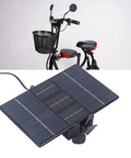 Badass Solar And Wind Power Generator For Electric Bikes Features Tough Aluminum Construction Shockproof Build mounted on e-bike.