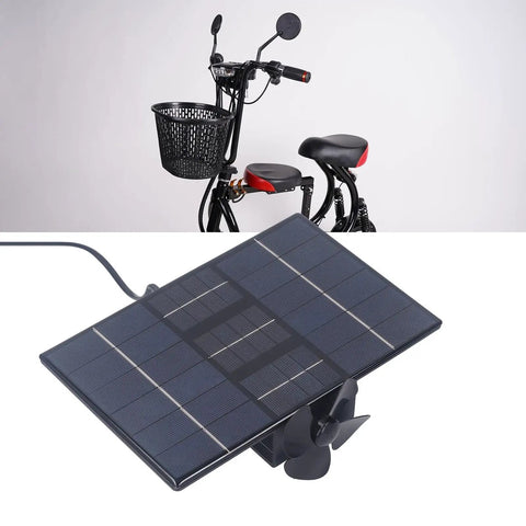 Badass Solar And Wind Power Generator For Electric Bikes Features Tough Aluminum Construction Shockproof Build mounted on e-bike.