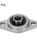 4 pcs uxcell KFL08 pillow block bearing, 8mm bore, zinc alloy flange-mount housing (angled view)