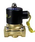 Electric Solenoid Valve Copper Normally Closed For Water Air And Gas 110V AC 1/2 Inch NPT Cast Copper Body