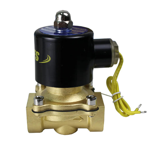 Electric Solenoid Valve Copper Normally Closed For Water Air And Gas 110V AC 1/2 Inch NPT Cast Copper Body