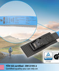 Close-up of Short Lashing Straps With Padded Webbing, 4 Pack, 1 Ft Each, 350 Lbs Break Strength, Cam Buckle, Black Tie Down