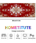 Massive 31.5 By 11.8 Inch Gaming Mouse Pad With Luxury Red Ornamental Pattern featuring usage scenarios